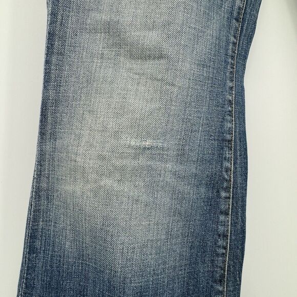 Seven 7 for all Mankind Flare Leg Jeans Womens Size 30 Blue Denim Made in USA - Picture 10 of 16